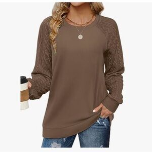 Brown Long Sleeve Sweater